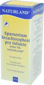 SPARSORIUM HEXACHLOROPHENI PRO INFANTE FONO VII. NATURLAND