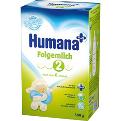 HUMANA 2 PLUS T�PSZER 6 H�NAPOS KORT�L 500 G