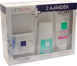 VICHY LIFTACTIV DERM SOURCE NORM�L AJ�ND�KCSOMAG (ARCKR�M NORM�L B�RRE + KR�MTUSF�RD� + TEST�POL�) 50+2X100ML